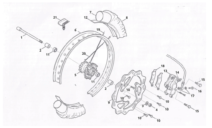 0FAIoZ1kAd_5 - roue avant (CABALLERO 125-200 LIQUID COOLED (MY 2008 : 2009 REGOLARITà COMPETIZIONE : MOTARD COMPETIZIONE).png